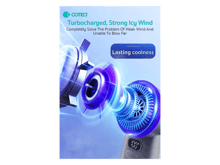 Coteci OT-035 Portable Handheld Fan 100-Speed Infinitely Variable Cooling - Best Prices