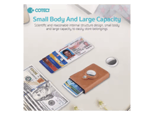 COTECi Unisex Slim Leather Mini Wallet with A-Tag - Best Prices
