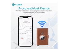 COTECi Unisex Slim Leather Mini Wallet with A-Tag - Best Prices