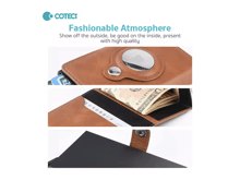 COTECi Unisex Slim Leather Mini Wallet with A-Tag - Best Prices