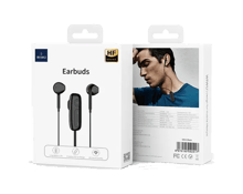 WiWU EB313 Bluetooth Wired Earphone with Magnetic Clamp and Mic - Best Prices