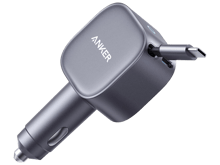 Anker Nano Car Charger 75W, USB-C Port, Built-In Retractable USB-C Cable - Best Prices