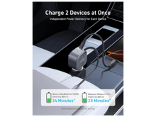 Anker Nano Car Charger 75W, USB-C Port, Built-In Retractable USB-C Cable - Best Prices
