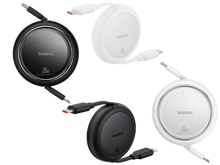 Baseus 20W Free2Pull Both-Way Retractable Type-C to Lightning Fast Charging Data Cable 1M - Best Prices