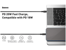 Baseus Tungsten Gold Fast Charging Data Cable Type-C to iP PD 20W - Best Prices
