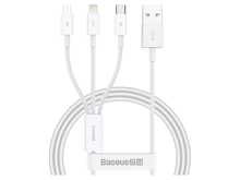Baseus Superior Series Fast Charging Data Cable USB to M+L+C 3.5A 1m - Best Prices
