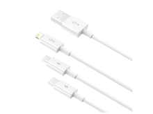 Baseus Superior Series Fast Charging Data Cable USB to M+L+C 3.5A 1m - Best Prices