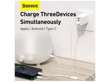 Baseus Superior Series Fast Charging Data Cable USB to M+L+C 3.5A 1m - Best Prices