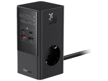 OS-Baseus PowerCombo Tower Digital PowerStrip 3AC+2U+2C 35W with 1.5m Power Cord - Best Prices