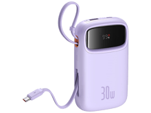 OS-Baseus QPow 2 Digital Display Fast-Charging Power Bank with 2 Built-in Type-C Cable 30W - Best Prices
