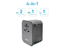 Anker Nano 4 in 1 Travel Adapter 65W - Best Prices