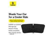 بيسوس CoolRide Series مظلة واقية من الشمس للزجاج الأمامي - أفضل سعر