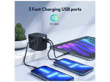 RAVPower 20W Multi-Port Travel Plug with Two USB Ports And A Type-C Port - Best Prices