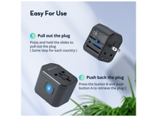 RAVPower 20W Multi-Port Travel Plug with Two USB Ports And A Type-C Port - Best Prices
