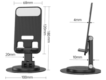 Coteci ABS+Carbon Steel Rotate The Folding Bracket - Best Prices