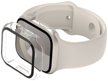 Belkin ScreenForce Tempered Glass Full 360 AntiMicrobial Screen Protector For Apple Watch Series 9/8/7/6/5/4/SE - Best Prices