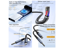 Yesido YAU42 Type C to Audio 3.5mm Cable - Best Prices