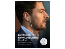 JoyRoom JR-EW07 Wired Series Half In-Ear Wired Earphones - Best Prices