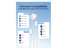 JoyRoom S-IW007 3-in-1 iP Watch Magnetic Charger + Dual Lightning Cable (USB-A) 1.2m - Best Prices