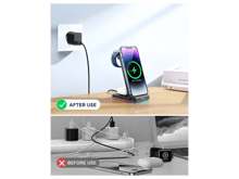 JoyRoom JR-WQN01 15W 3-in-1 Foldable Wireless Charging Station - Best Prices