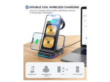 JoyRoom JR-WQN01 15W 3-in-1 Foldable Wireless Charging Station - Best Prices
