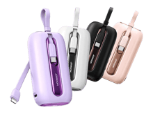 جوي رووم JR-L012 Plus باور بانك صغير ملون بقوة 22.5 واط مع كيبلات مزدوجة 20000 مللي أمبير - أفضل سعر