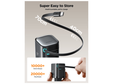 JoyRoom JR-TCL02 GaN 65W Charger with Retractable Cable - Best Prices