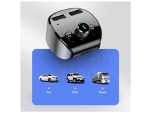 JoyRoom JR-CL02 Multi-Function Bluetooth MP3 Player QC3.0 Quick Charge Car Charger - Best Prices