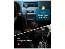 JoyRoom JR-CL18 30W PD Type-C + USB Car Charger LED Display Bluetooth Adapter FM Transmitter with Coiled Cable - Best Prices