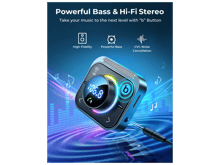JoyRoom JR-CL18 30W PD Type-C + USB Car Charger LED Display Bluetooth Adapter FM Transmitter with Coiled Cable - Best Prices