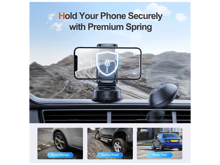 JoyRoom JR-ZS284 Universal Vehicle Dashboard Phone Holder 360-degree Rotating Car Cell Phone Mount Stand with Adjustable Clamp for Cars - Best Prices