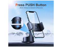 JoyRoom JR-ZS284 Universal Vehicle Dashboard Phone Holder 360-degree Rotating Car Cell Phone Mount Stand with Adjustable Clamp for Cars - Best Prices