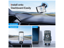 JoyRoom JR-ZS284 Universal Vehicle Dashboard Phone Holder 360-degree Rotating Car Cell Phone Mount Stand with Adjustable Clamp for Cars - Best Prices