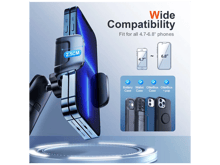 JoyRoom JR-ZS284 Universal Vehicle Dashboard Phone Holder 360-degree Rotating Car Cell Phone Mount Stand with Adjustable Clamp for Cars - Best Prices