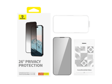 Baseus Diamond Series Full-Coverage Privacy Protection Tempered Glass Screen Protector for iP 15 Pro Max - Best Prices