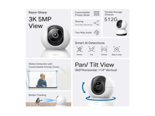 Tapo TC74  Pan/Tilt AI Home Security  Wi-Fi Camera - Best Prices