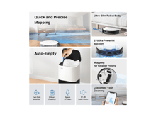 Tapo RV20 Mop Plus  MagSlim™ LiDAR Navigation Robot Vacuum  & Mop+ Smart Auto-Empty Dock - Best Prices