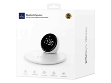 WiWU Wi-W017 Night Light Wireless Charging Clock Bluetooth Speaker - Best Prices