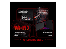 Tp-Link Archer GE550  BE9300 Tri-Band Wi-Fi 7  Gaming Router - Best Prices