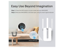 Tp-Link Mercusys MW300RE  300 Mbps Wi-Fi Range  Extender - Best Prices