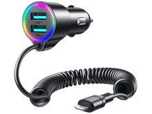 JoyRoom JR-CL25 3 in 1 Car Charger USB + Lightning cable - Best Prices