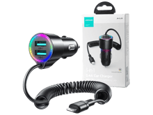 JoyRoom JR-CL25 3 in 1 Car Charger USB + Lightning cable - Best Prices