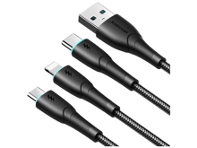 JoyRoom SA33-1T3 3-in-1 Data Cable (Lightning+Type-C+Micro) 1.2m - Best Prices