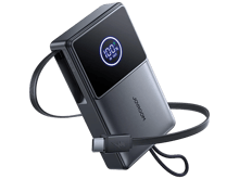 جوي روم JR-PR1 باور بانك سعة 10000 مللي أمبير/ساعة وقوة 22.5 واط مع كيبل USB-C مدمج قابل للسحب - أفضل سعر