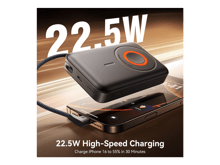 JoyRoom JR-PBM02 22.5W 3in1 magnetic mobile power bank 10000mAh black - Best Prices
