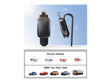 JOYROOM JR-ZS511 Magnetic One-hand Car Visor Sunglasses Holder Clip - Best Prices