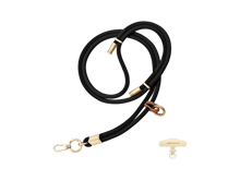 LEEU DESIGN 160cm Crossbody Phone Lanyard 6mm Polyester Adjustable Neck Strap with Gold Tether Tab - Best Prices