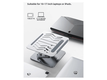 RTAKO 3-Level Adjustable Laptop Stand with 360 Rotating Base RS-CP84S - Best Prices