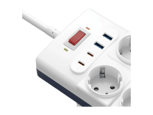 ويوو Wi-S008 موزع طاقه 14 في 1 بطول 2 متر (20واط) - أفضل سعر