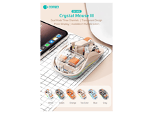 Coteci Dual Receiver Crystal Mouse with USB-A&USB-C - Best Prices